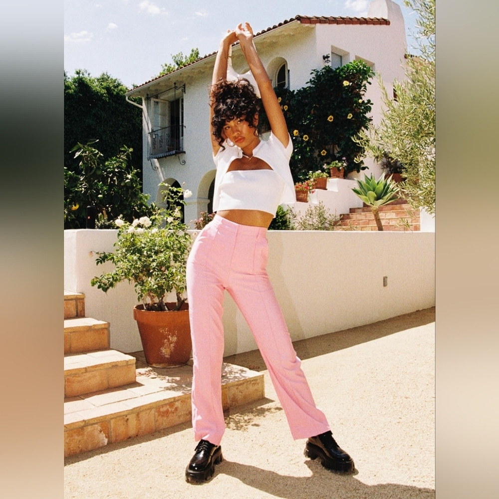 Princess Polly pink pants size 4